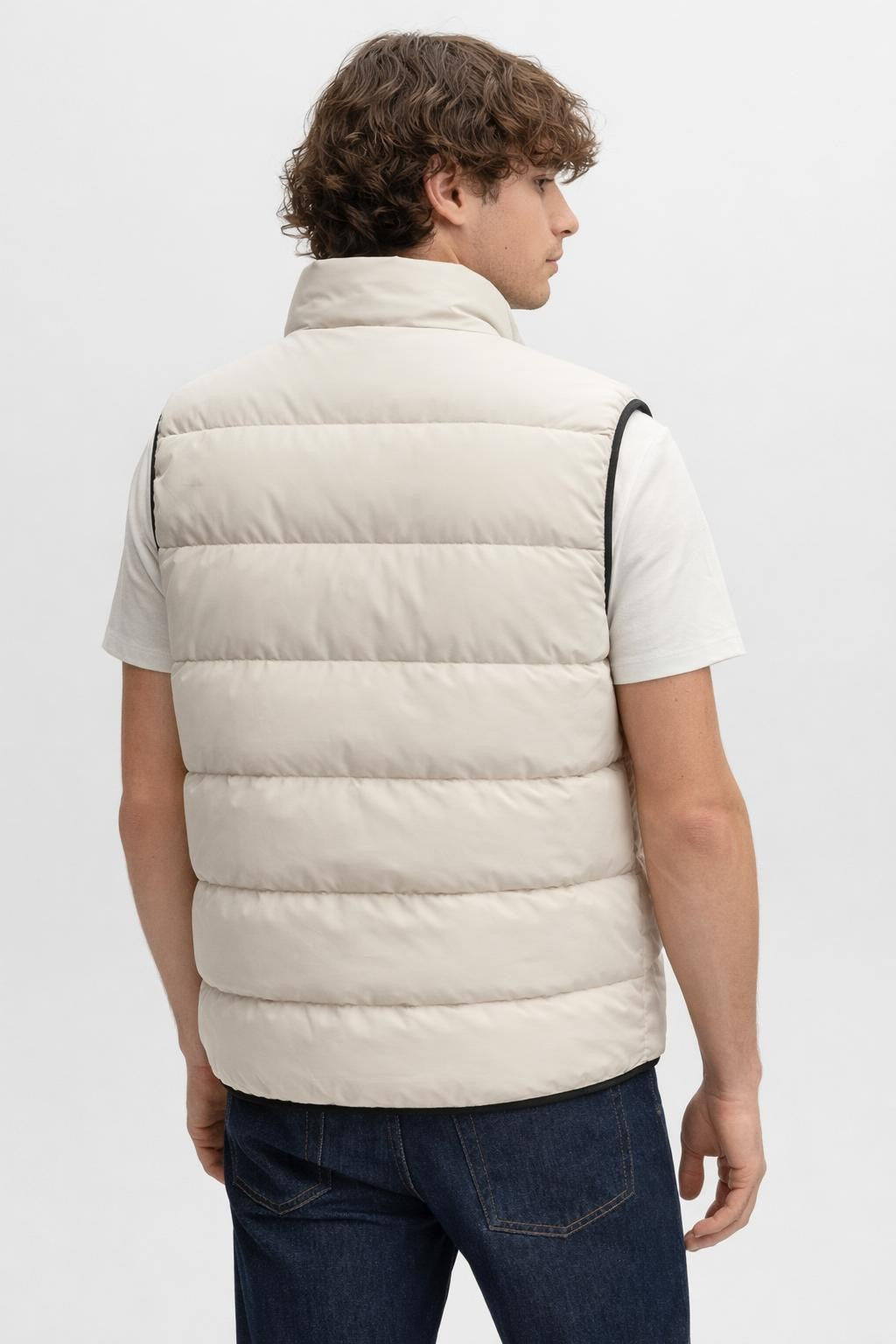Michael | Men's Thick Stand Collar Vest with Zip Pockets
