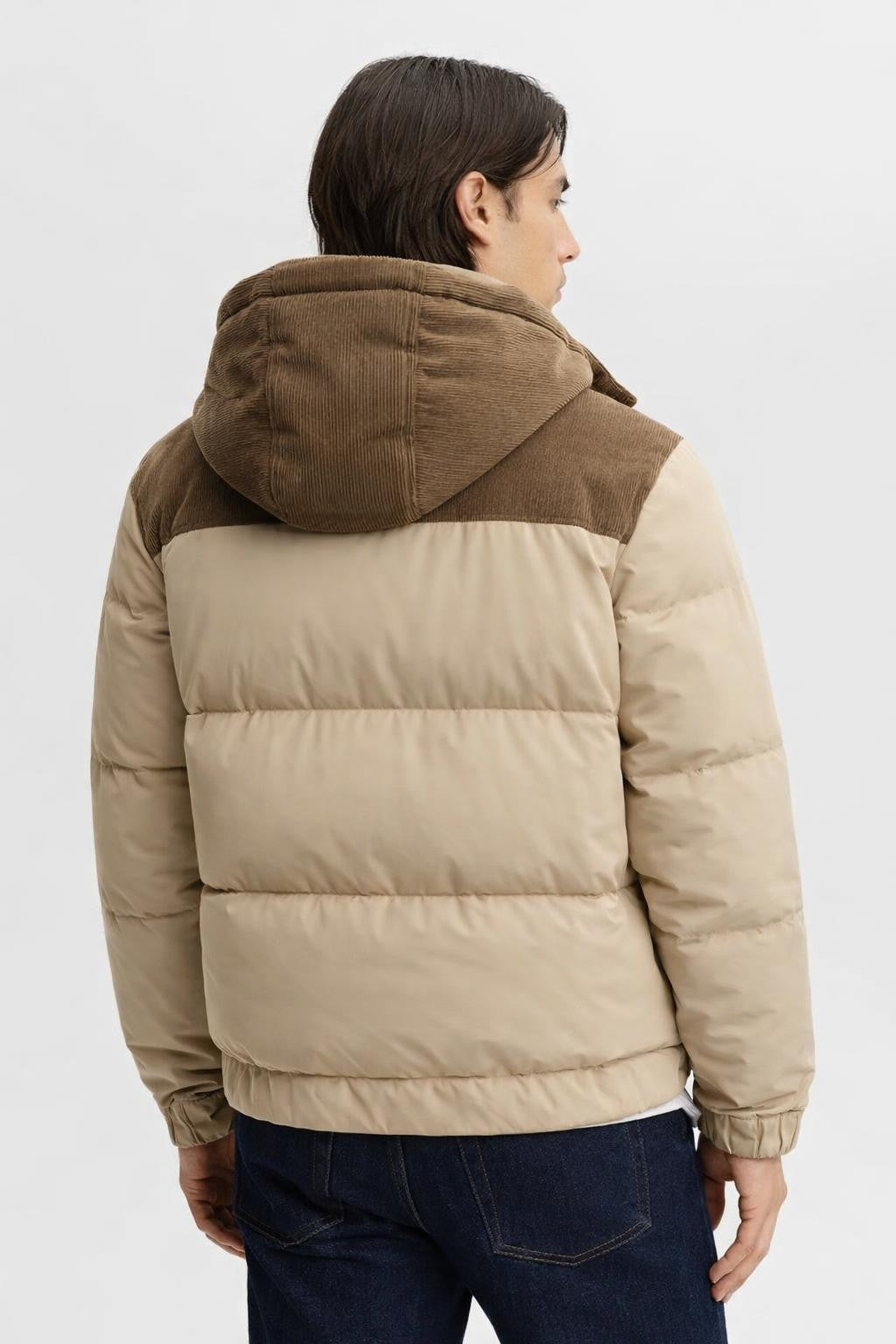 James | Men's Puffer Jacket with Detachable Hood