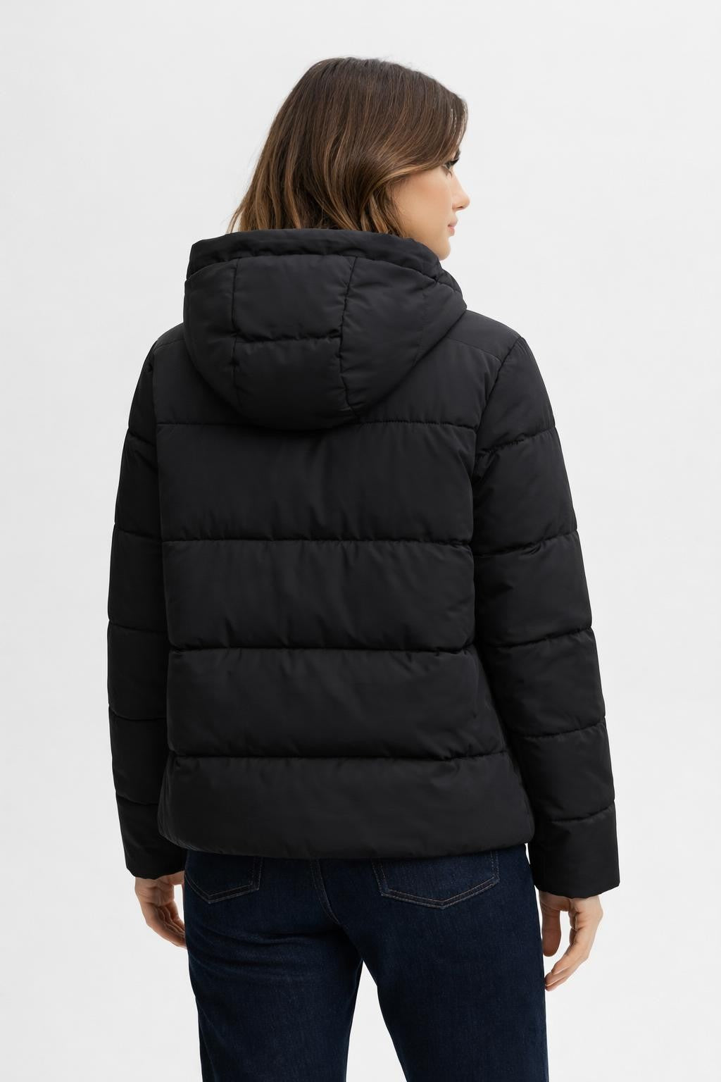 Olivia | Women's Padded Zip Up Hoodie Jacket