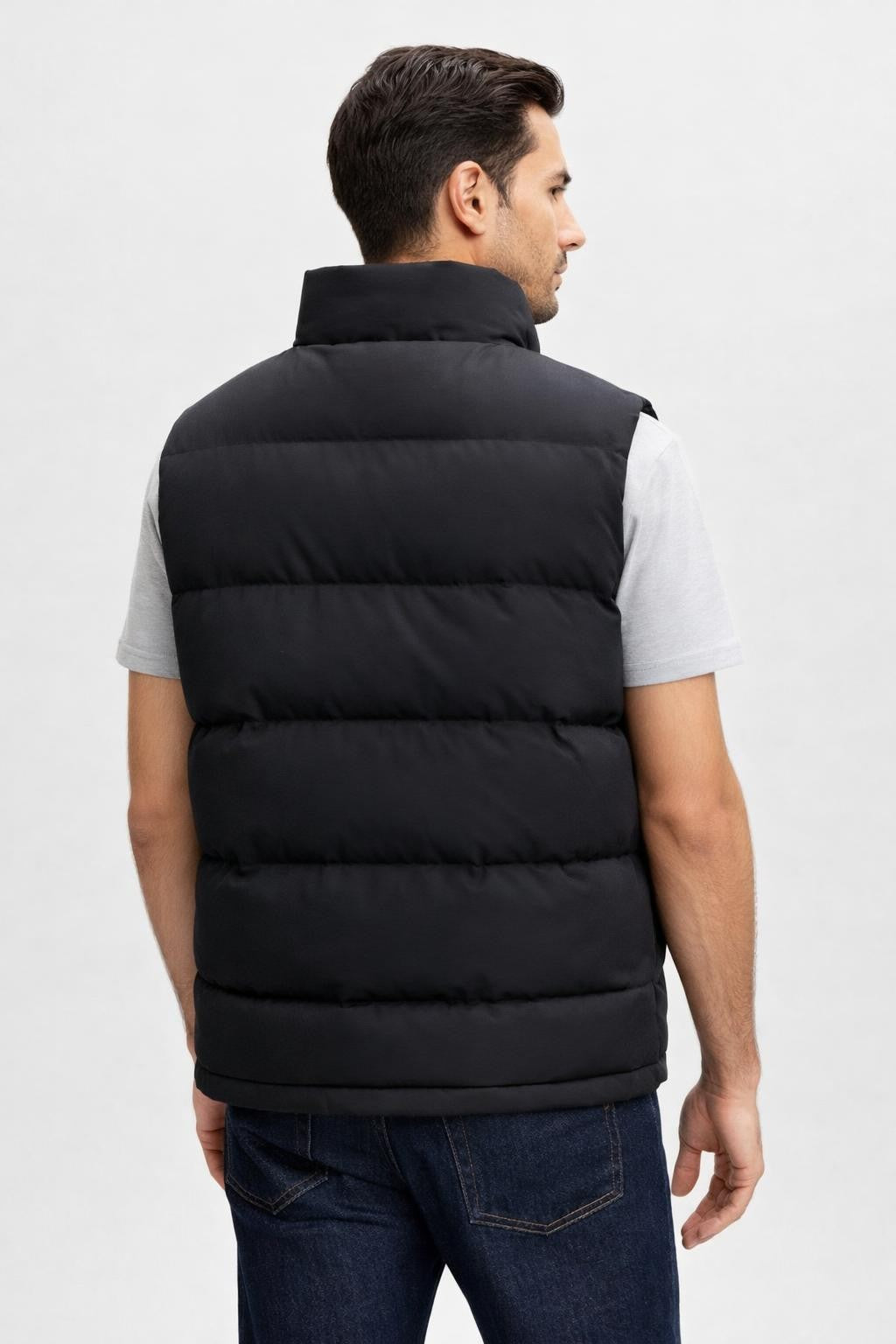 Michael | Men's Zip Up Winter Vest with Side Pockets