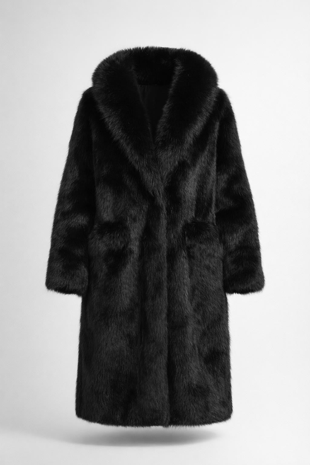 Emma | Women's Mid Length Shawl Collar Winter Coat