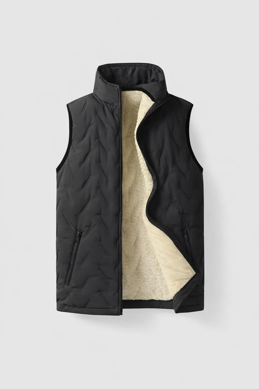 Robert | Men's Fleece Lined Vest with Zip Pockets