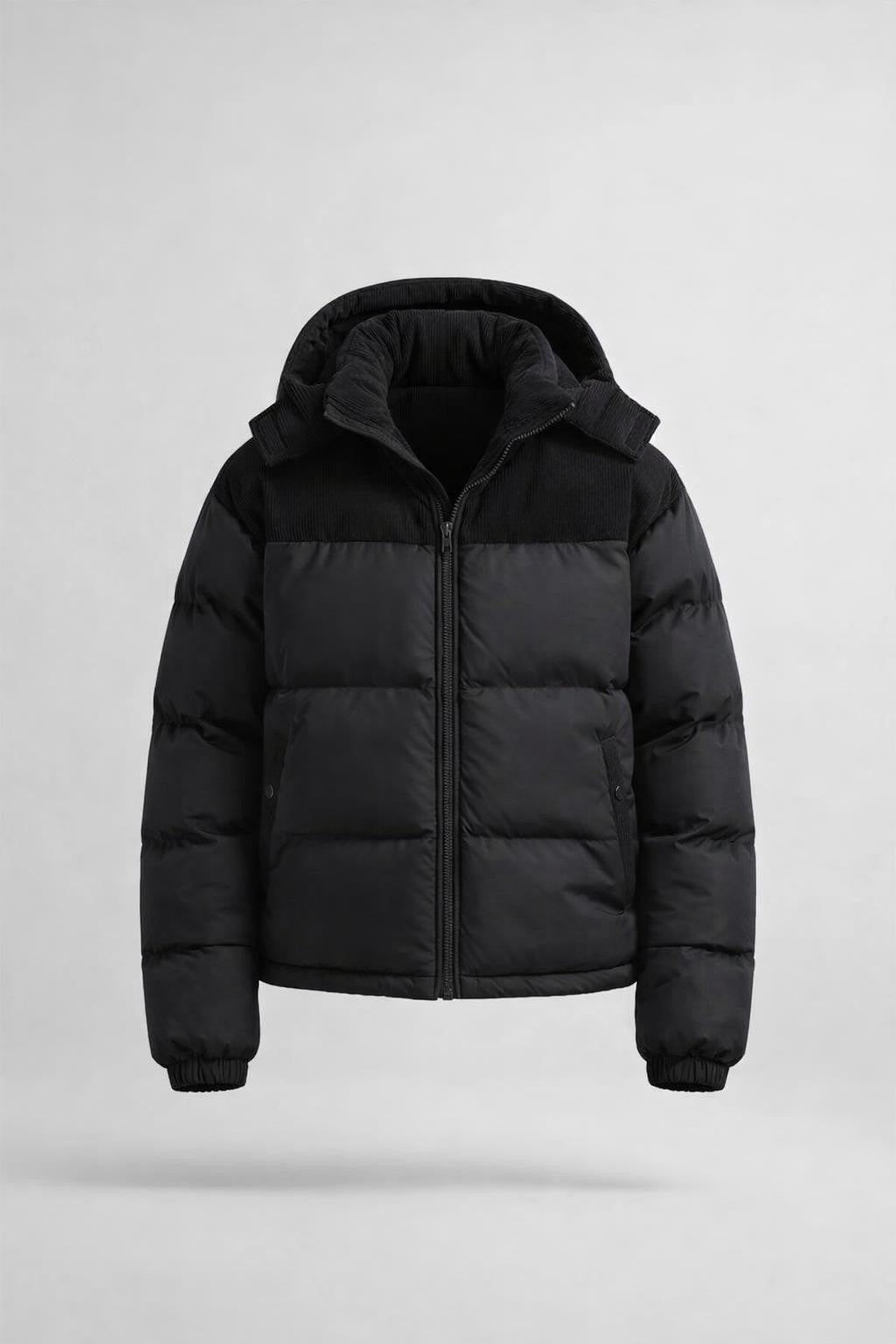 Thomas | Men's Hooded Quilted Puffer Jacket, Mid Length