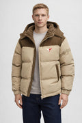 Men's Thick Winter Jacket Classic Style - Beige