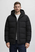 Men's Padded Winter Jacket - Black