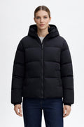 Thickened Black Winter Jacket - Black