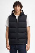 Men's Fleece-Lined Casual Vest - Black