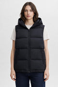Cozy Loose-Fit Solid Color Vest - Black