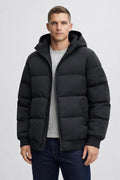Men's Thick Casual Winter Jacket - Black