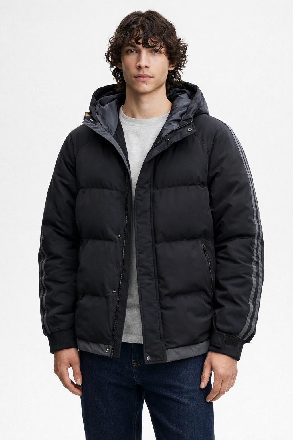 Men's Insulated Winter Jacket - Black