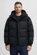 Men's Thick Windproof Winter Jacket - Black