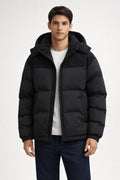 Quilted Thermal Winter Jacket - Black