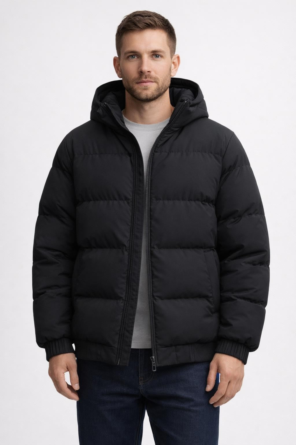 Men's Lightweight Windproof Jacket - Black
