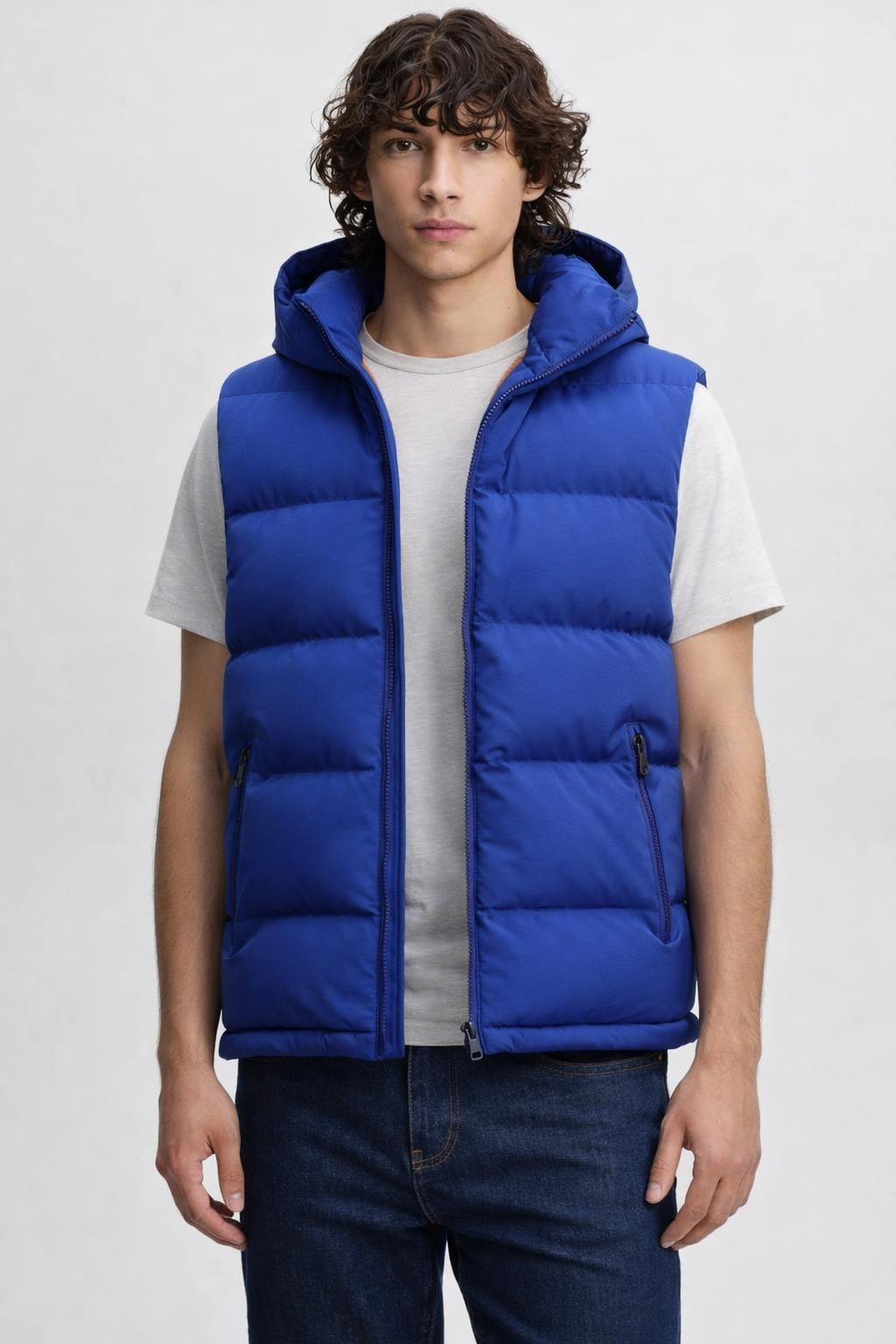 Men's Lightweight Quilted Vest - Blue