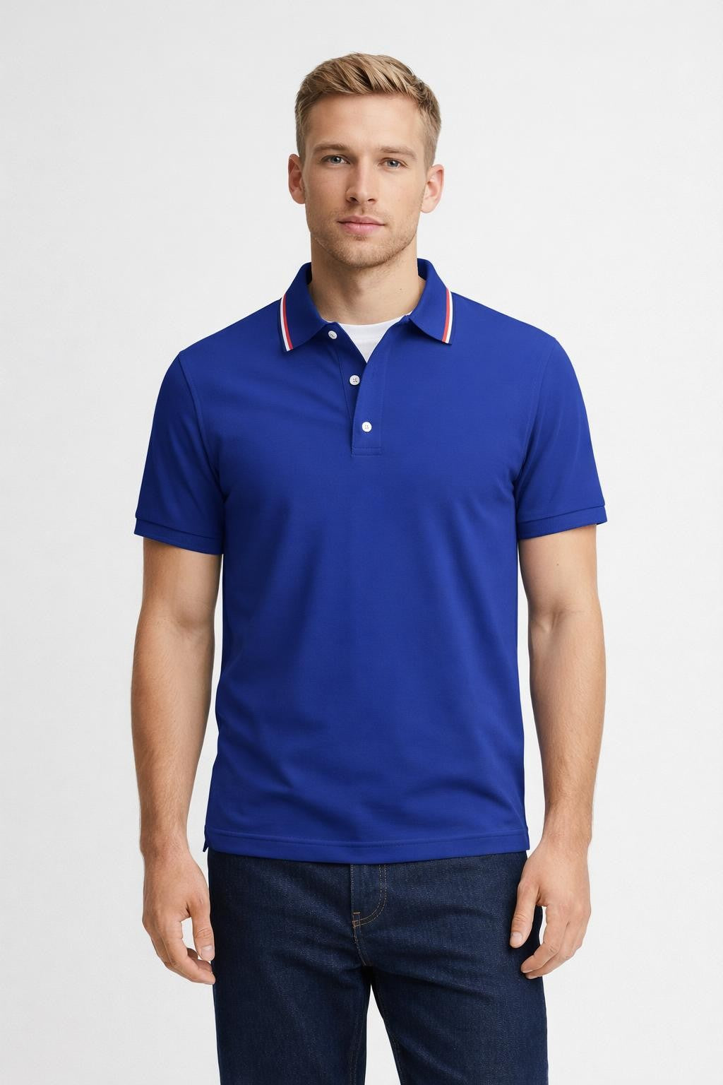 Men's Performance Polo Shirt - Blue