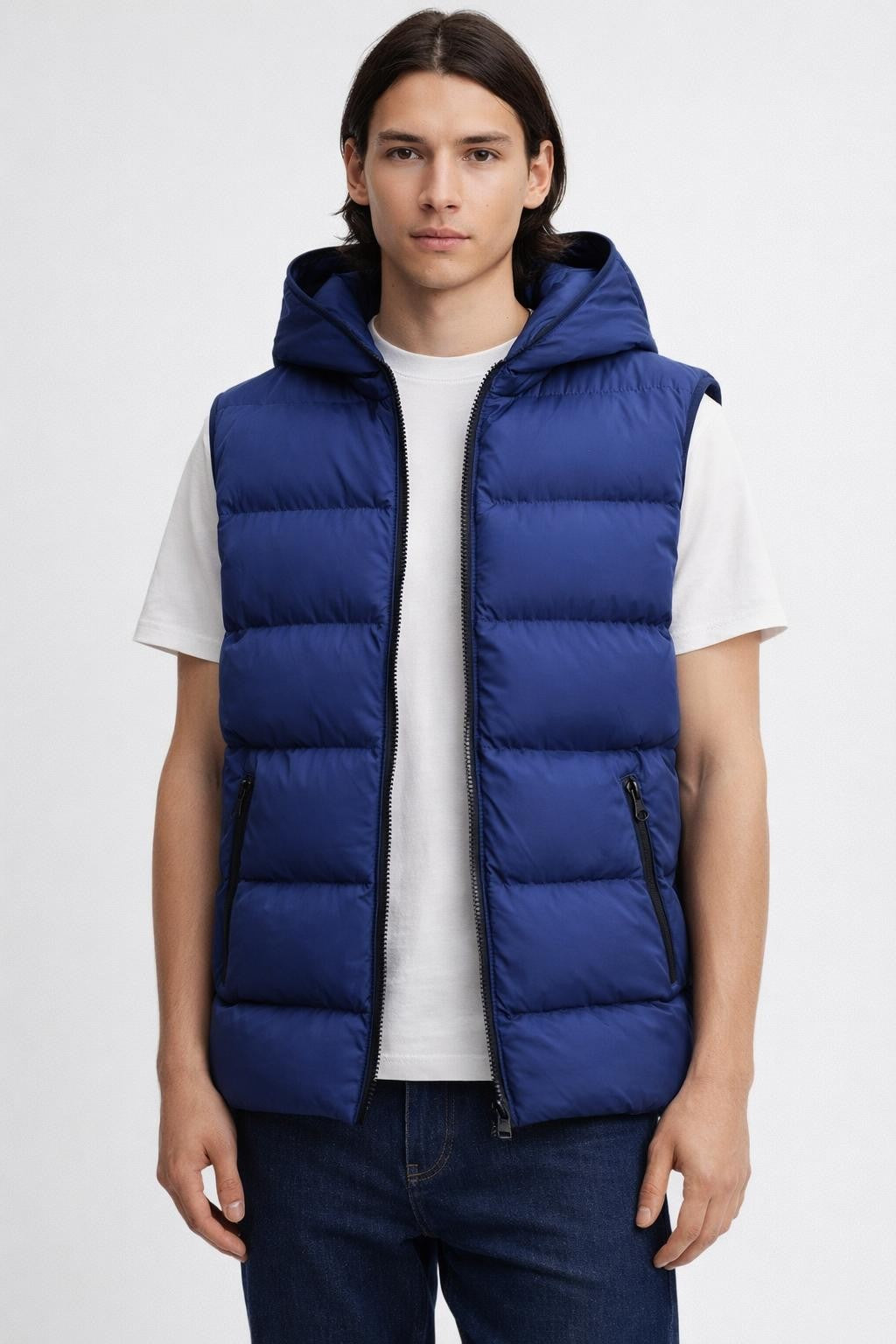 Thickened Men's Casual Vest - Blue
