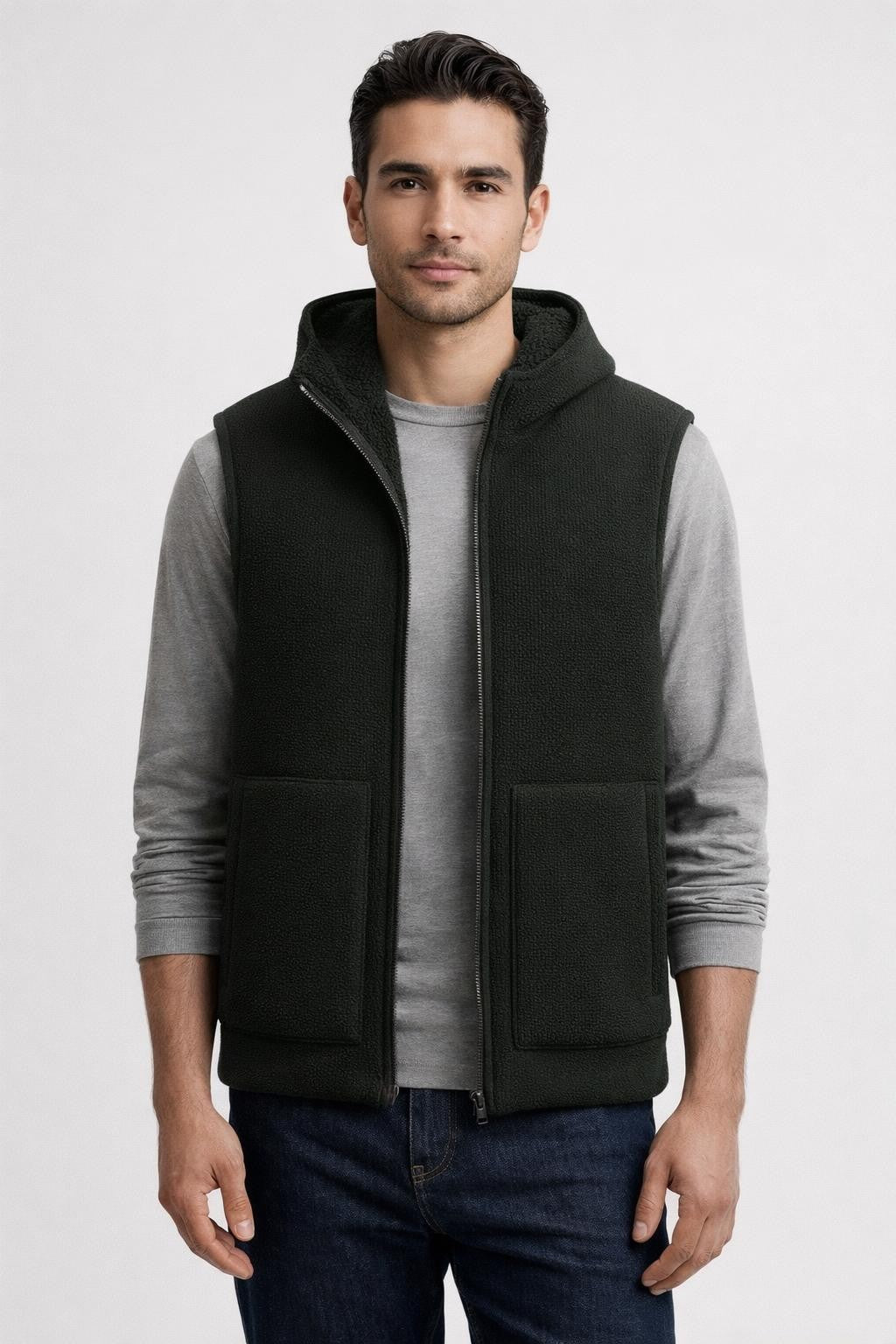 Lightweight Insulated Breathable Vest - Dark Green