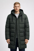 Men's Insulated Winter Jacket - Dark Green