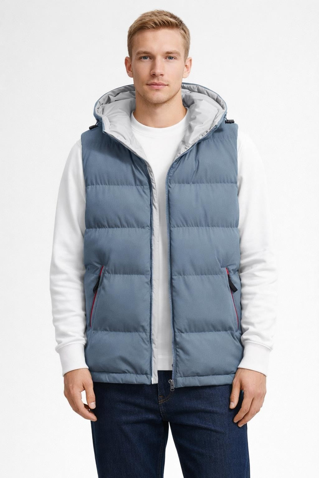 Lightweight Insulated Men's Vest - Grey