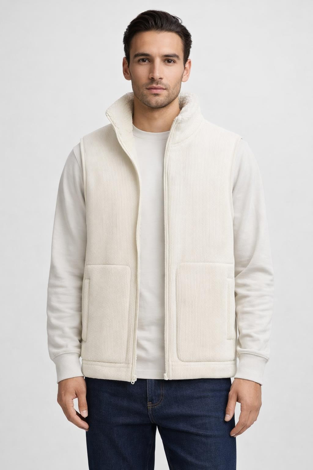 Lightweight Insulated Breathable Vest - Ivory