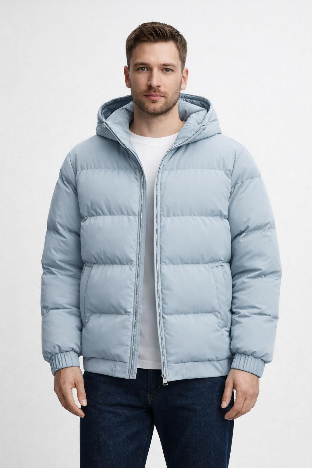Men's Lightweight Windproof Jacket - Light Blue