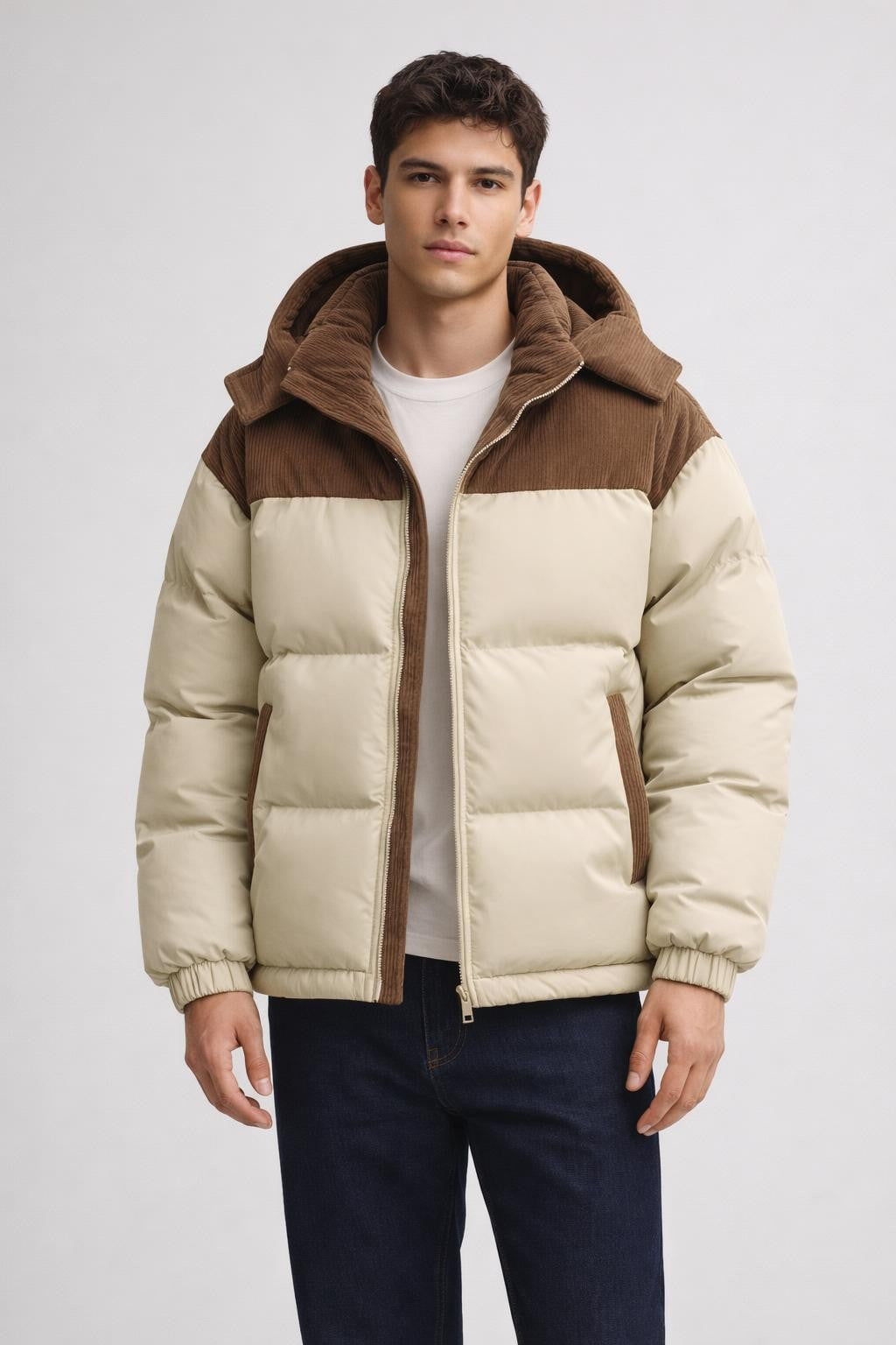 Quilted Thermal Winter Jacket - Light Green