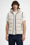 Men's Thickened Stand Collar Vest - Light Khaki