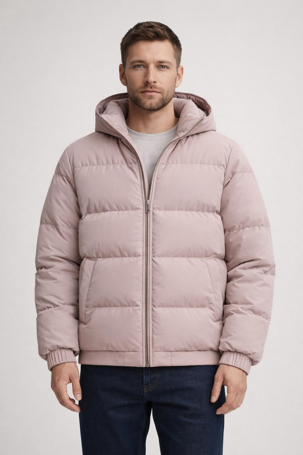 Men's Lightweight Windproof Jacket - Light Pink