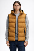 Thickened Men's Casual Vest - Mustard Brown