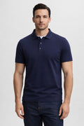 Men's Classic Short-Sleeve Polo Shirt - Navy Blue