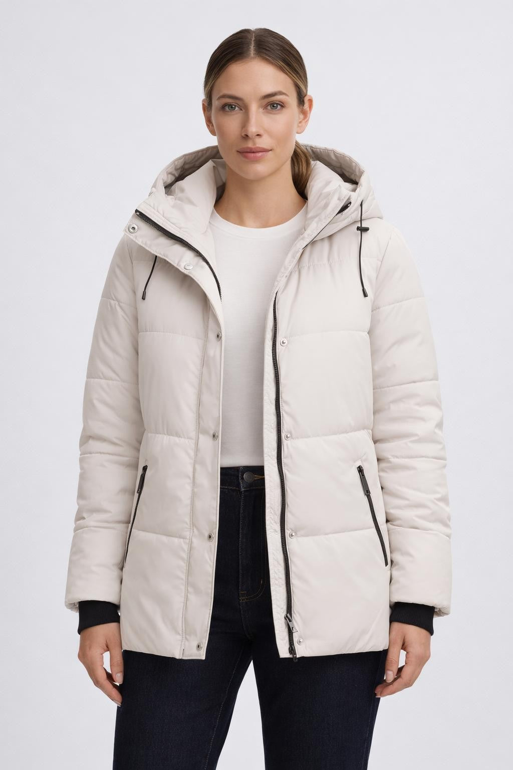 Classic Single-Color Casual Jacket - Off White