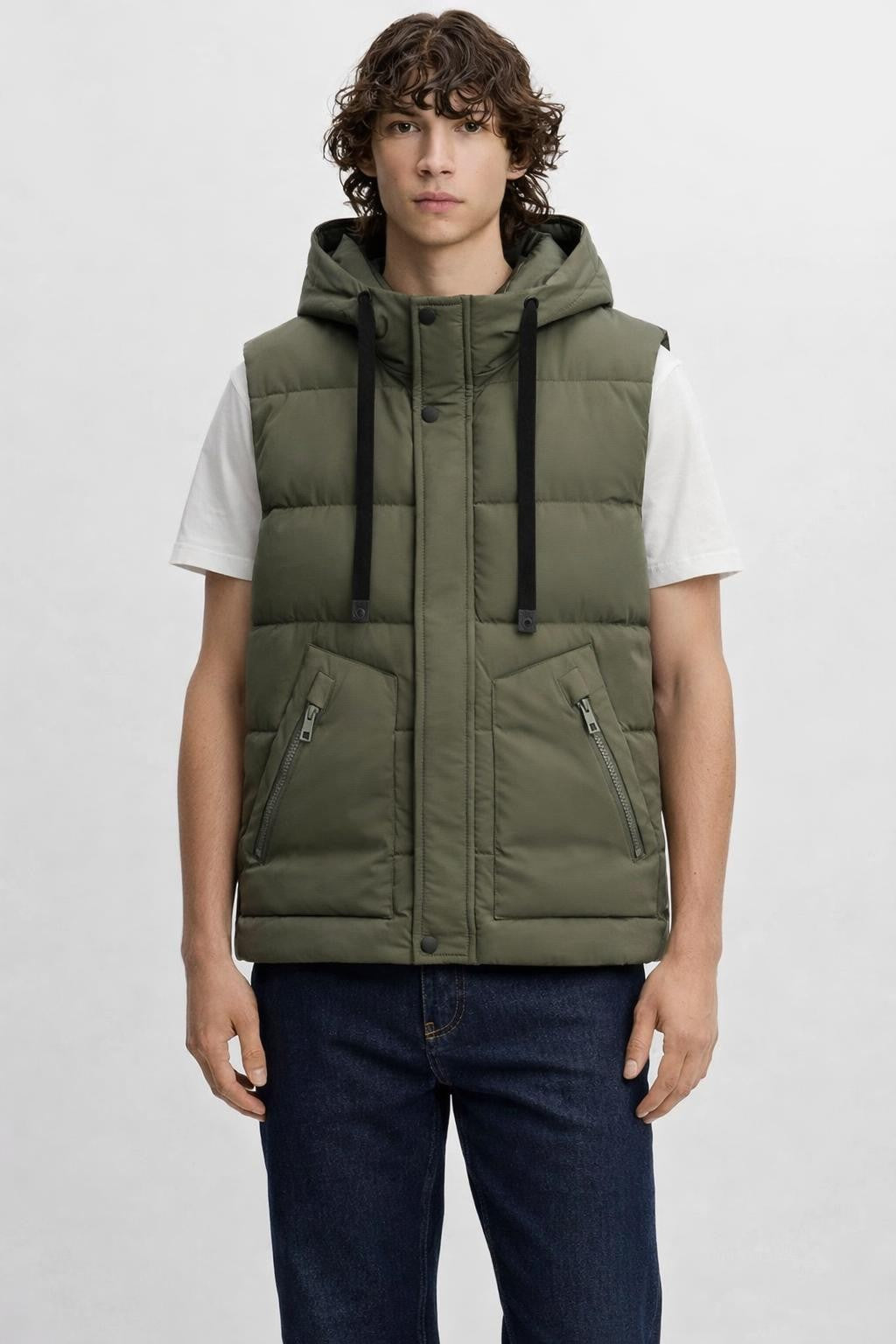 Thickened Unisex Winter Vest - Olive