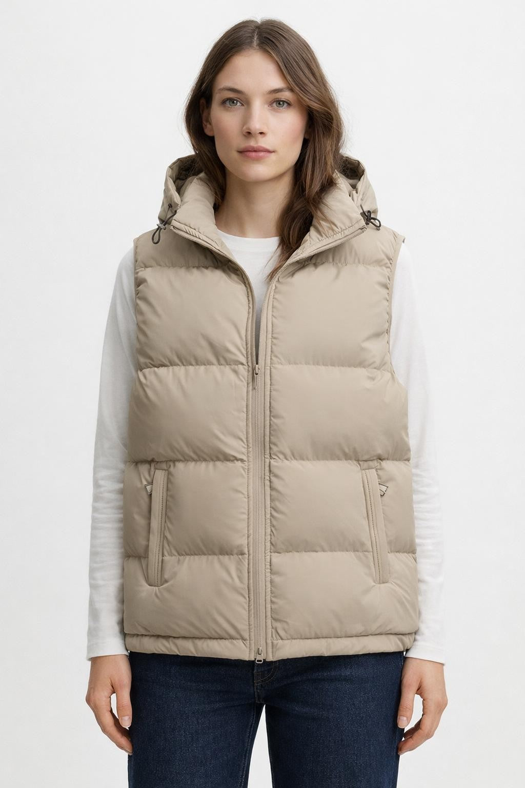 Cozy Loose-Fit Solid Color Vest - Red
