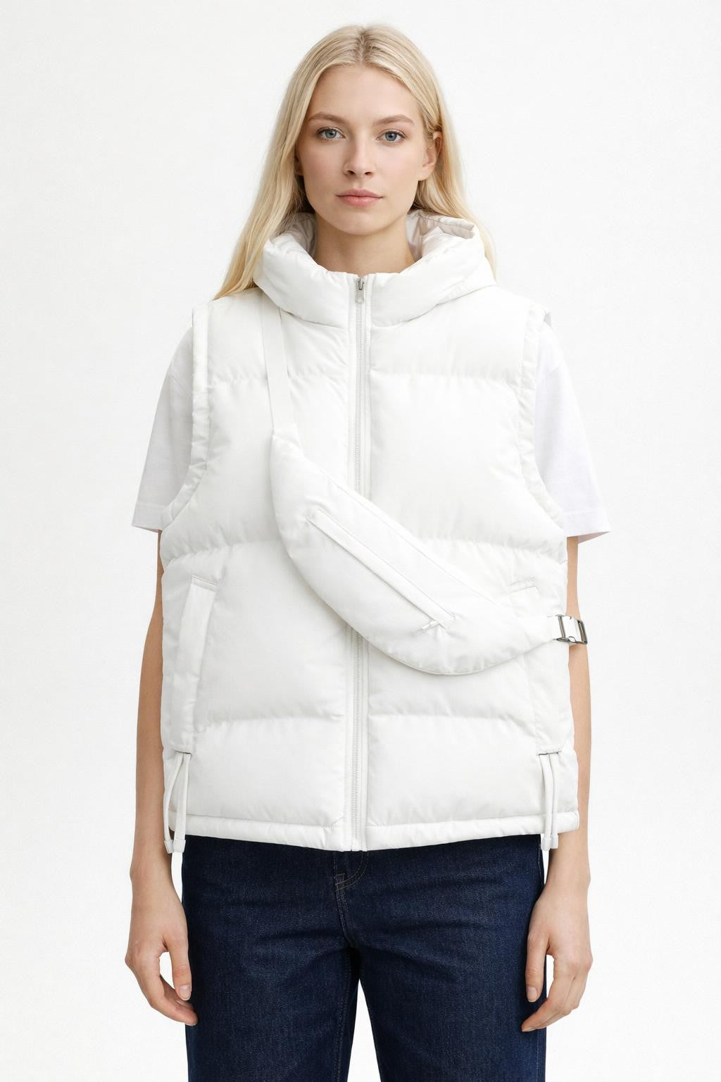 Reversible Casual Sport Vest - White