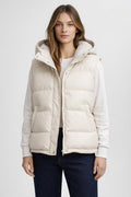 Lightweight Puffer Vest with Sleek Design - White