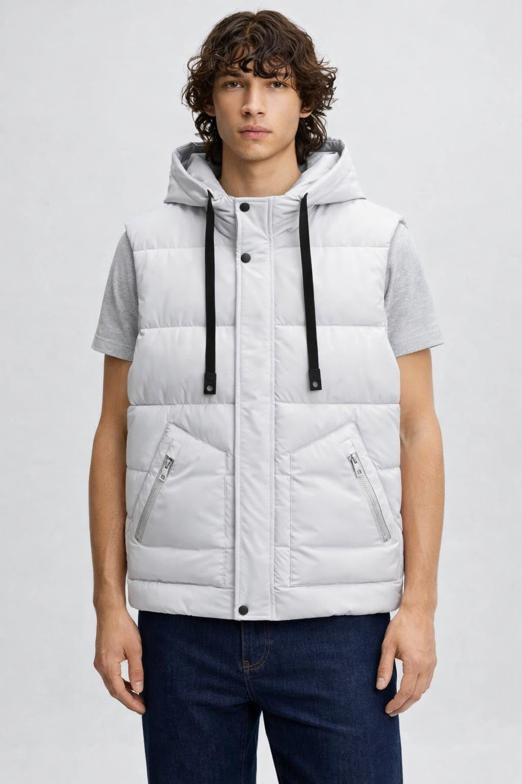 Thickened Unisex Winter Vest - White