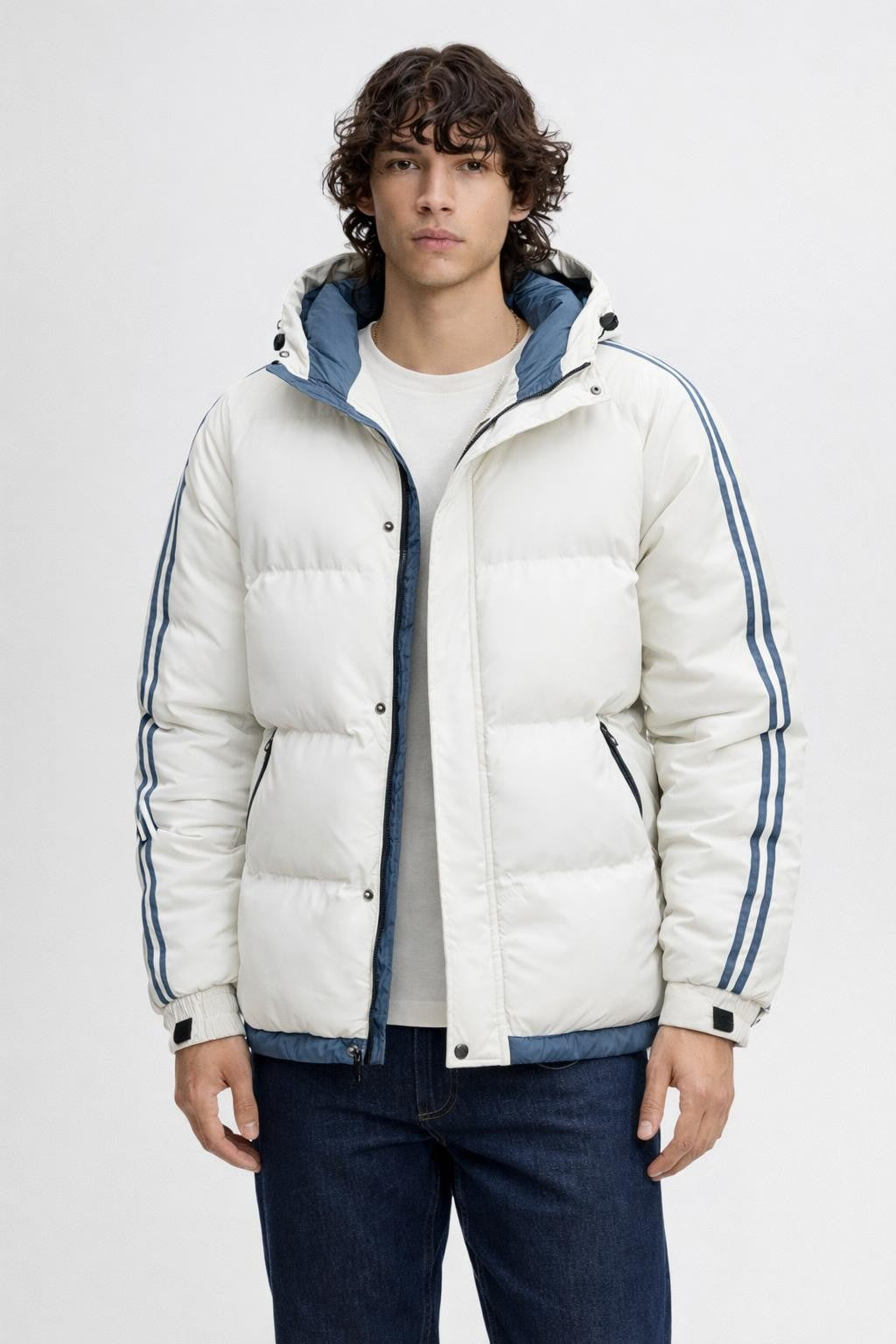 Men's Insulated Winter Jacket - White