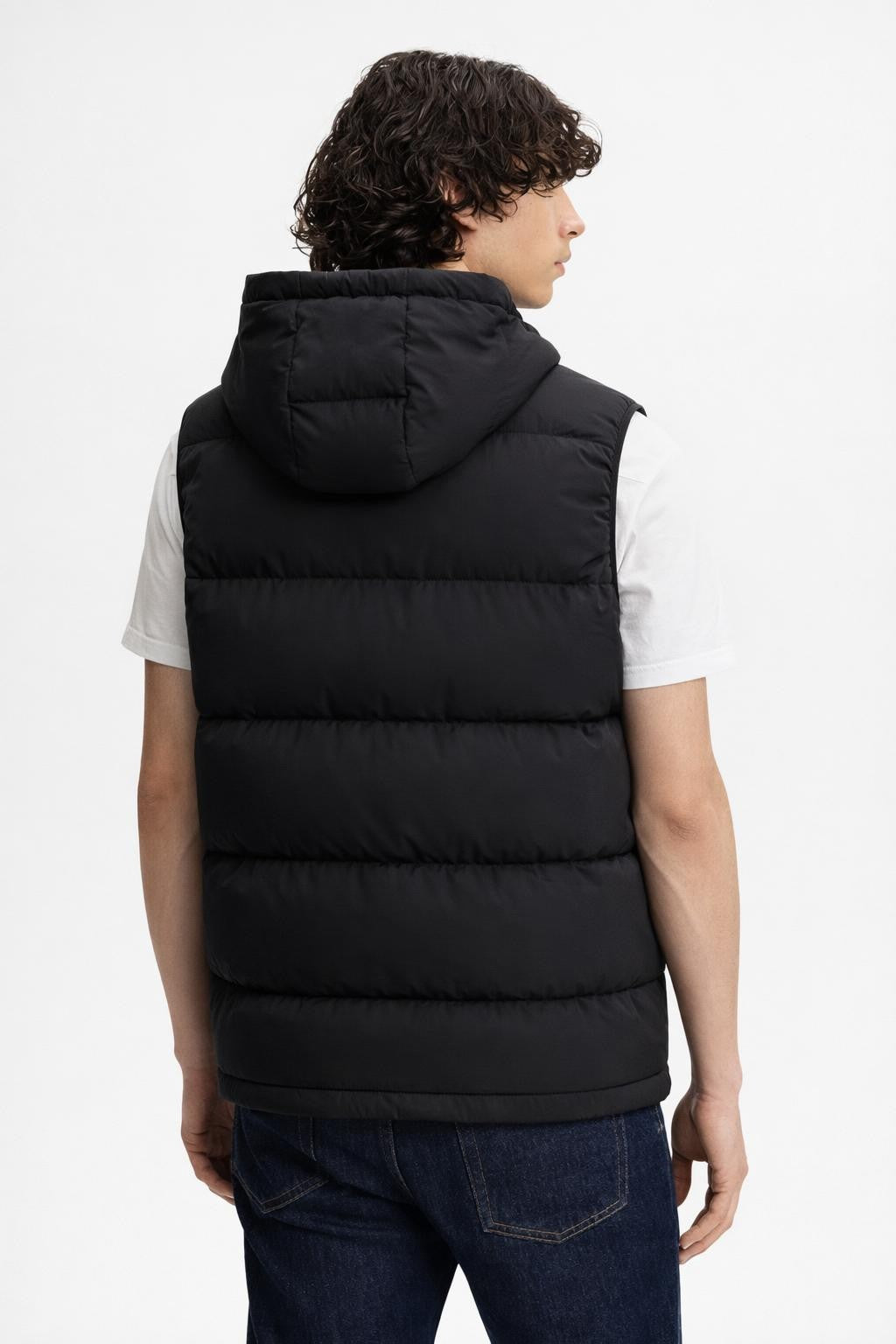 Padded Windproof Men's Hiking Vest - back view