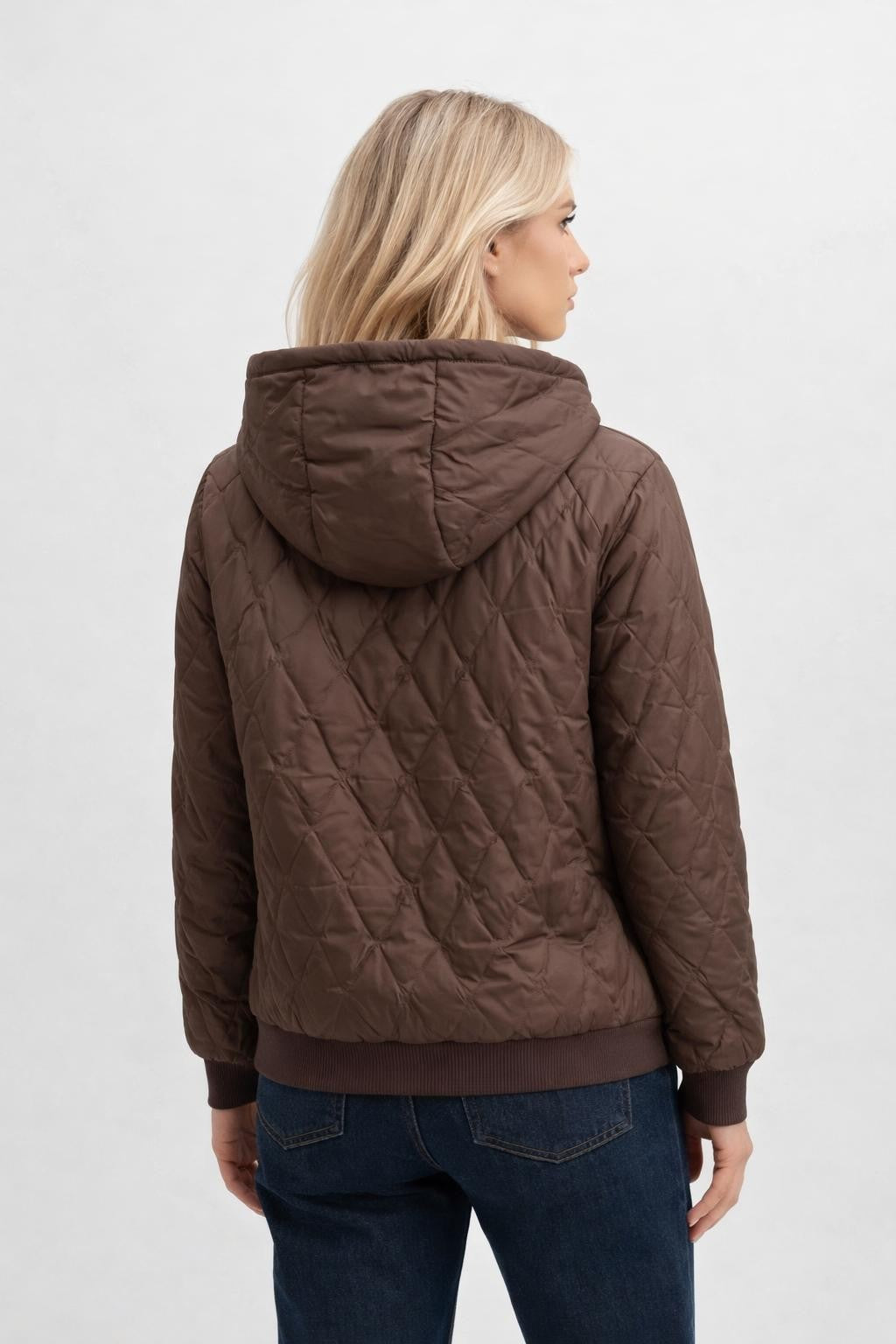 Casual Hooded Drop Shoulder Hoodie - back view