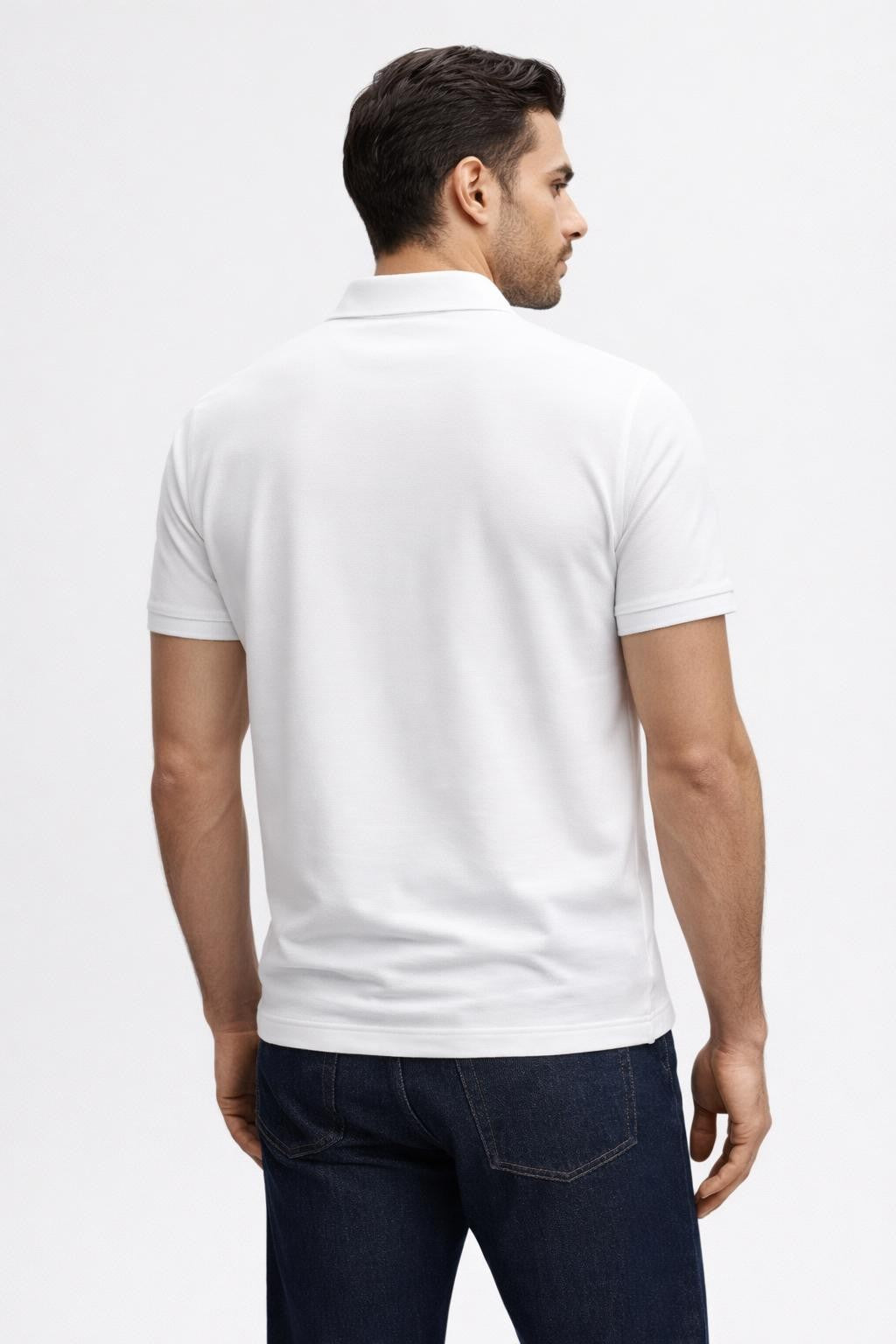Men's Classic Short-Sleeve Polo Shirt - back view