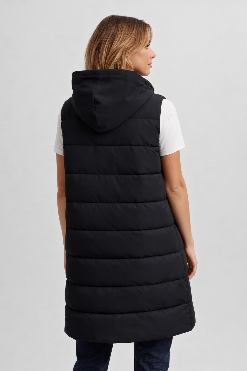 Emma | Women's Hooded Quilted Puffer Vest