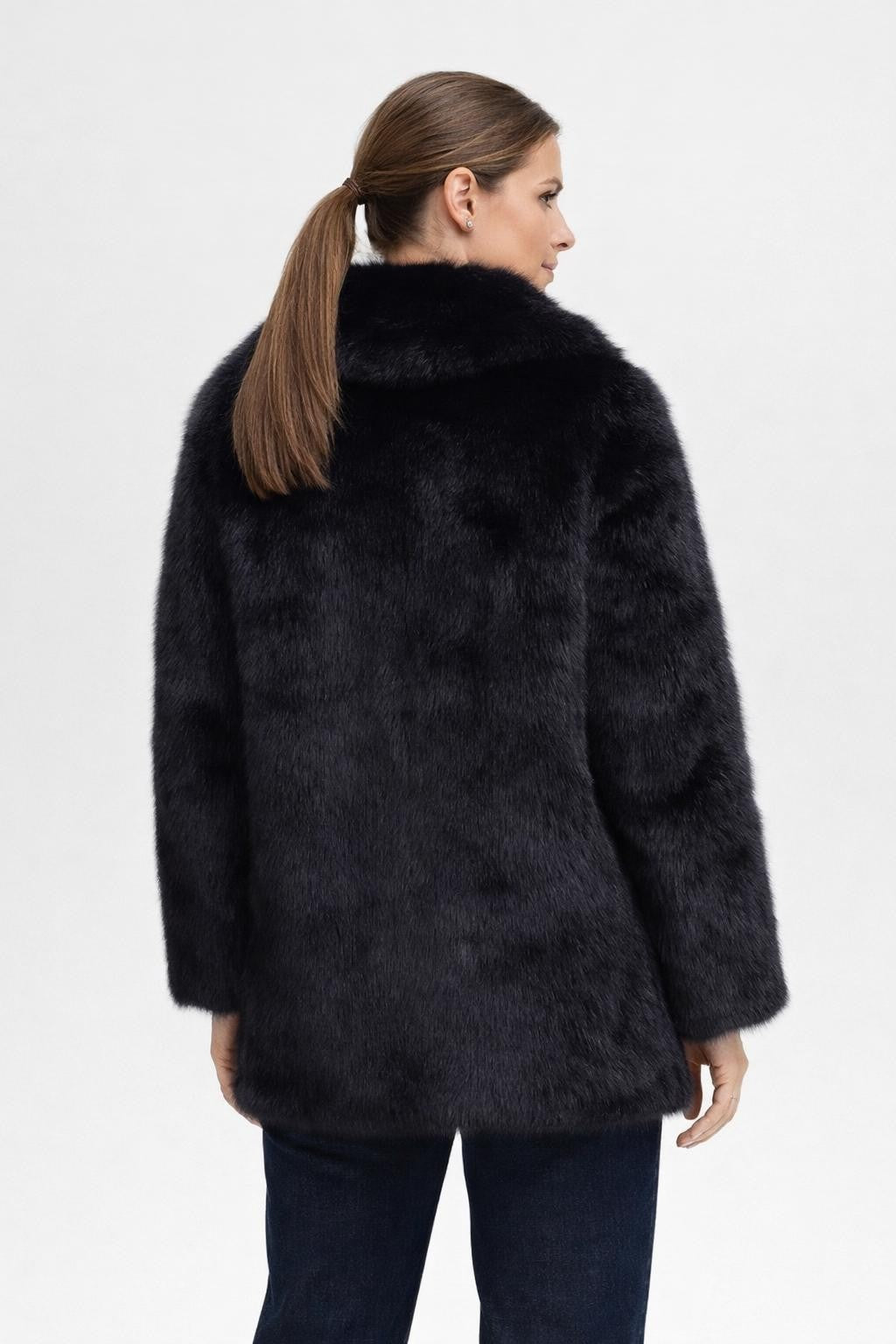 Emma | Women's Mid Length Shawl Collar Winter Coat
