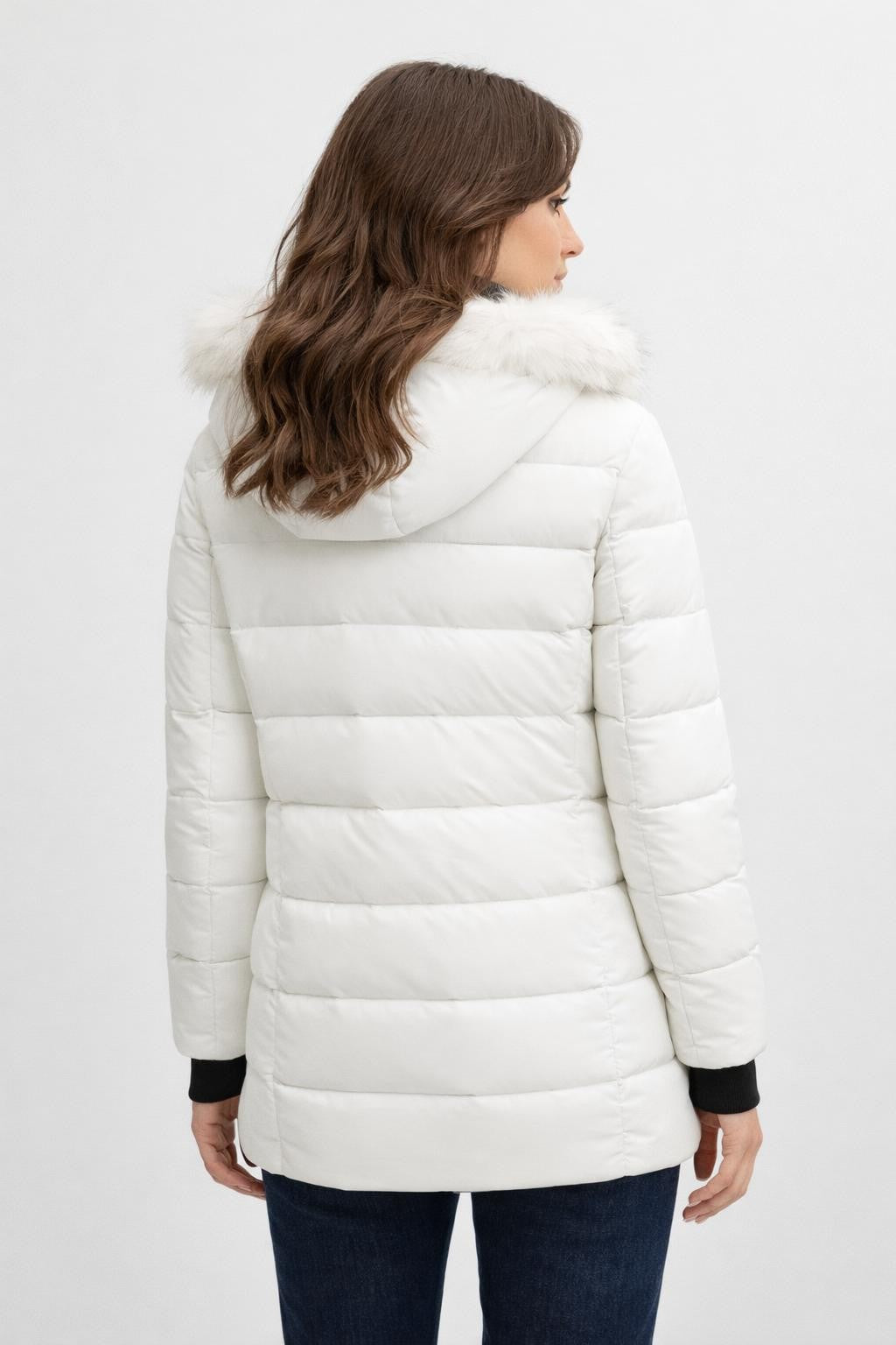 Plush Thickened Winter Jacket - back view