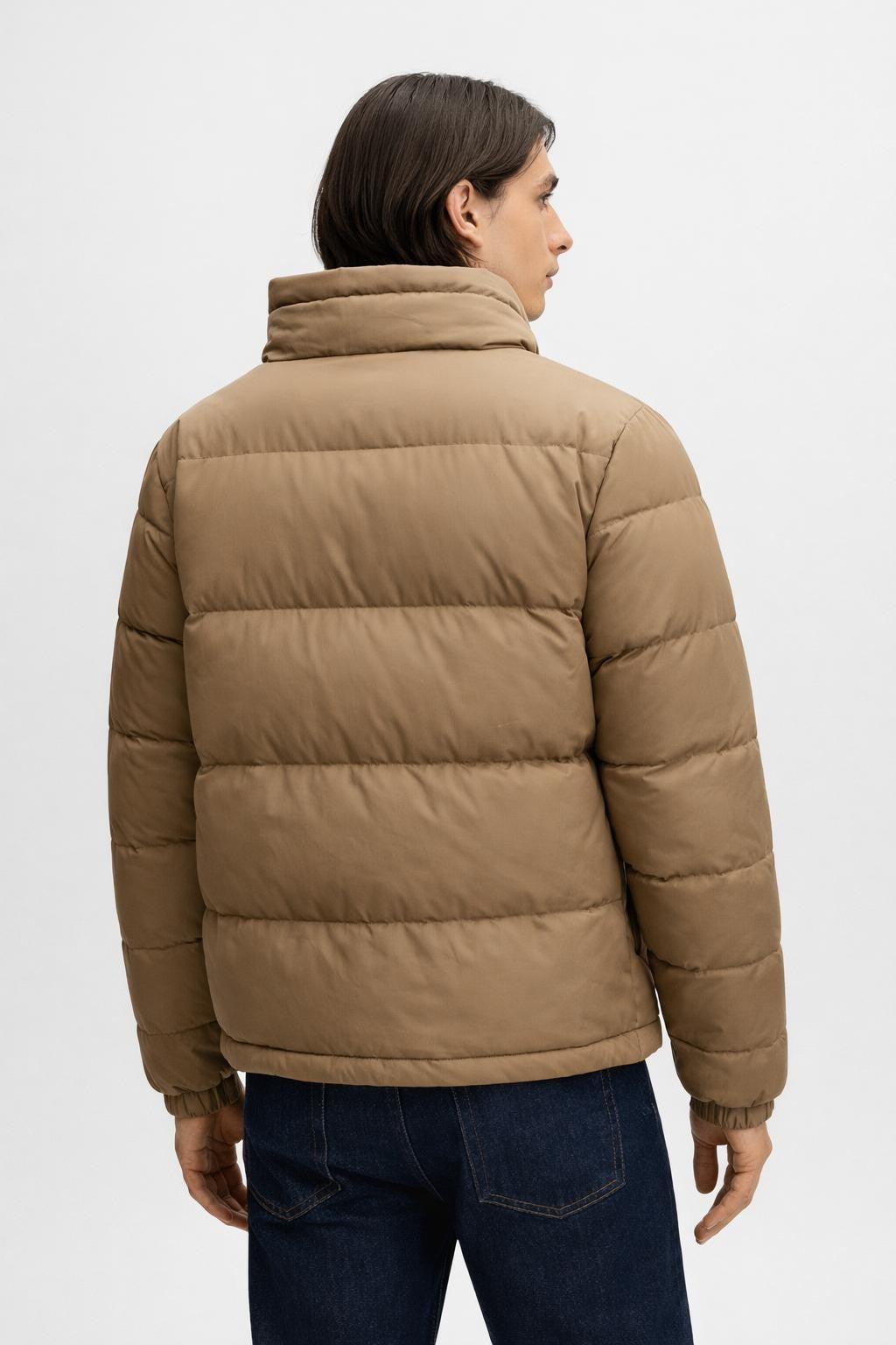 Men's Thick Windproof Winter Jacket - back view