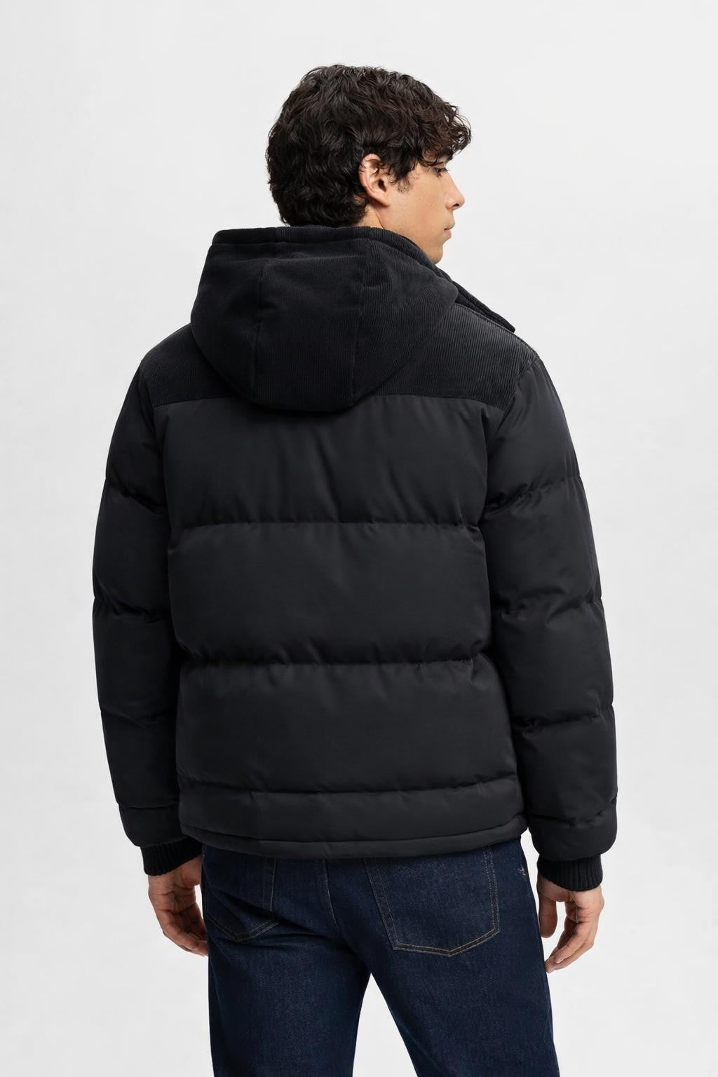 Men's Removable Lined Casual Jacket - back view