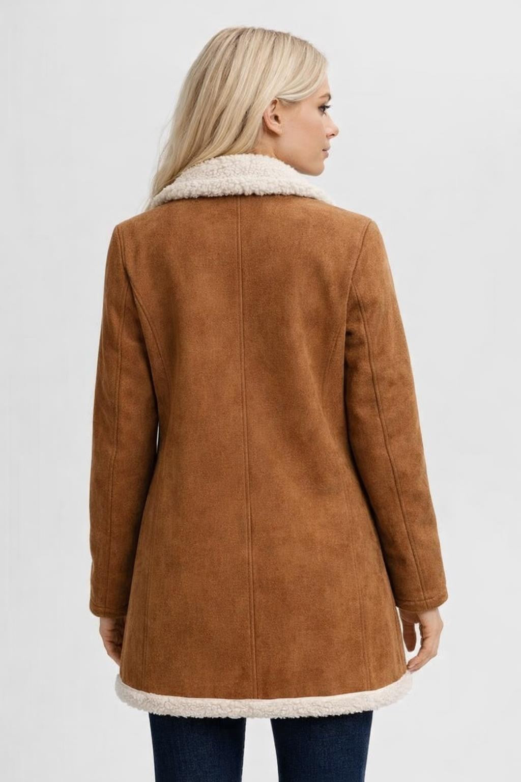 Casual Lightweight Jacket with Clean Design - back view