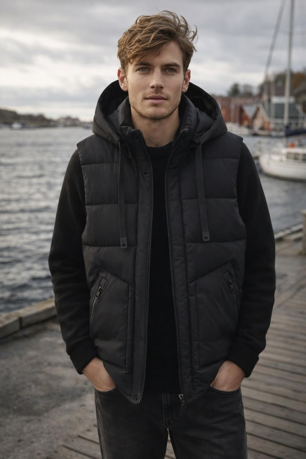 Thickened Unisex Winter Vest - lifestyle 1