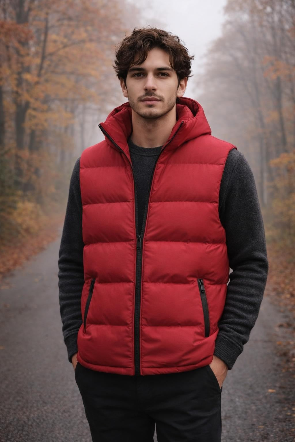 Men's Thickened Warm Sleeveless Vest - lifestyle 1