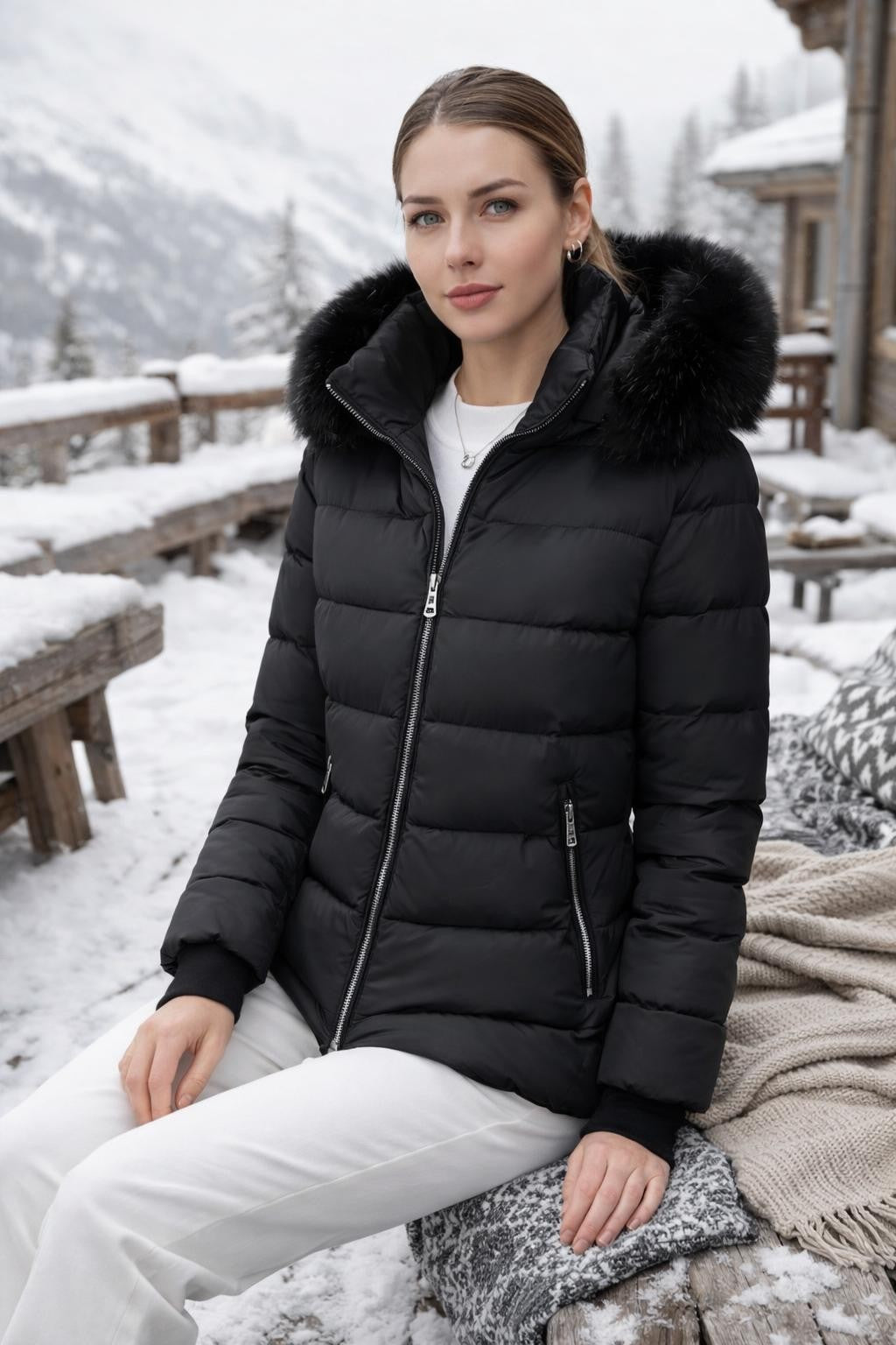 Quilted Winter Jacket with Slim Fit - lifestyle 1