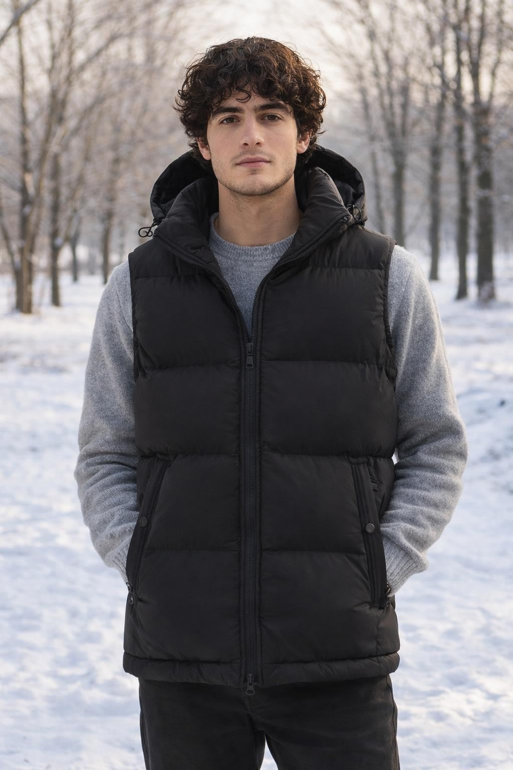 Quilted Insulated Outdoor Vest - lifestyle 1